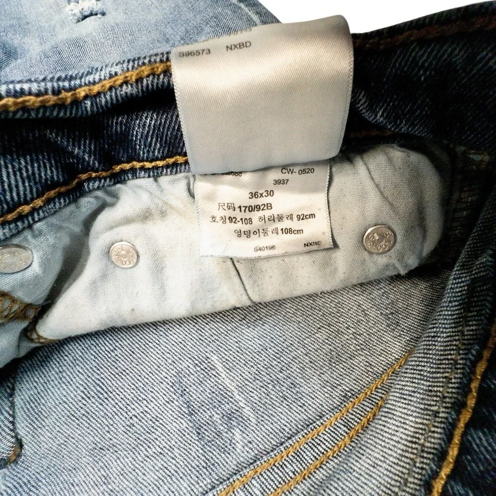 Levis Signature Blue‎ Jeans Mens 36x30 Regular Fit Tapered Leg Denim Levi's